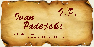 Ivan Padejski vizit kartica